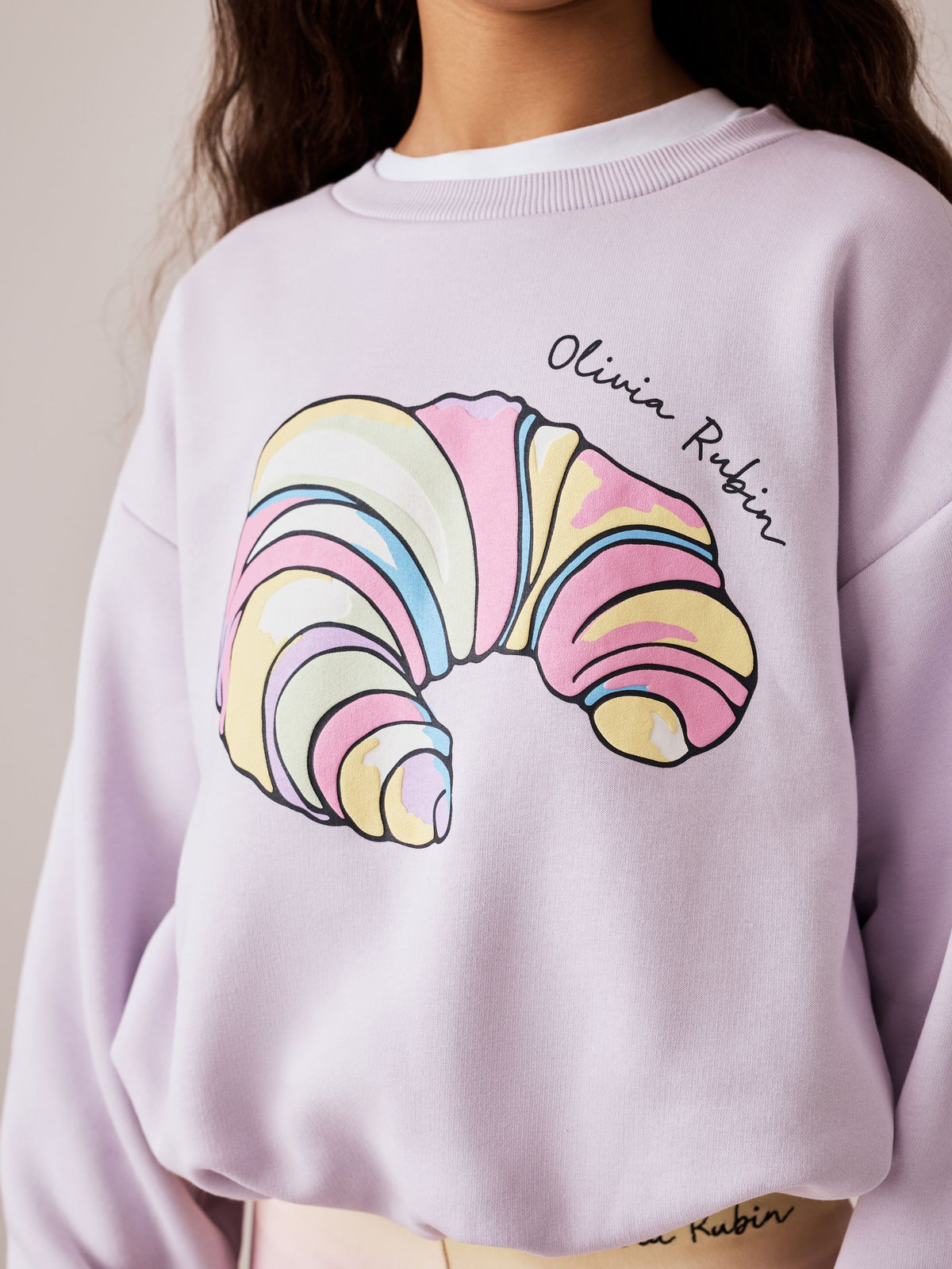 Olivia Rubin 2 Piece Bubble Hem Croissant Sweat & Ombre Flares - image 3