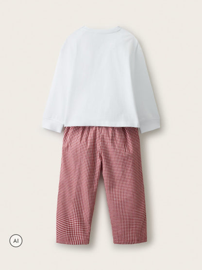 The White Company White Brushback  Blend Reindeer & Car Relaxed Fit Pyjamas - image 2