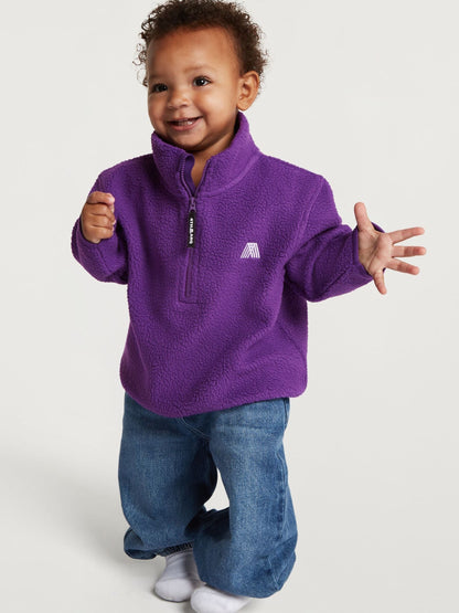 4th Arq Purple Kids Half-Zip Fleece - image 3