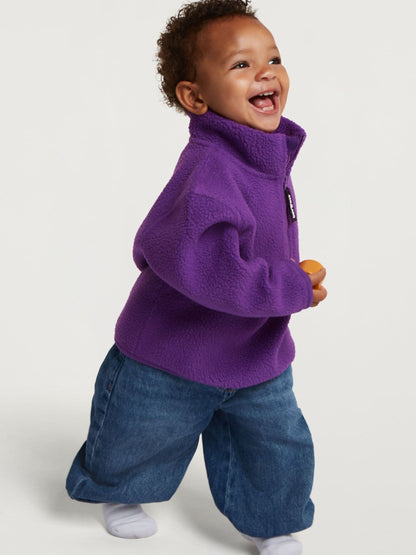 4th Arq Purple Kids Half-Zip Fleece - image 4