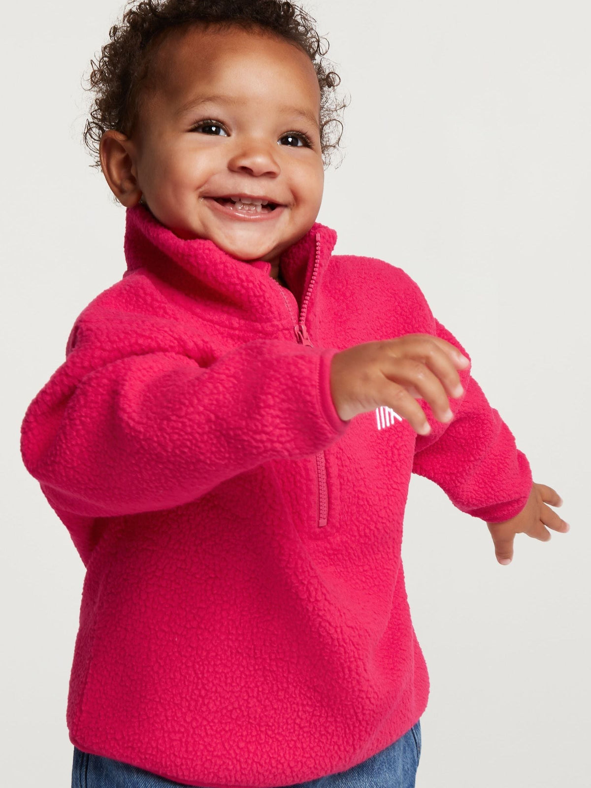 4th Arq Dark Pink Kids Half-Zip Fleece - image 1