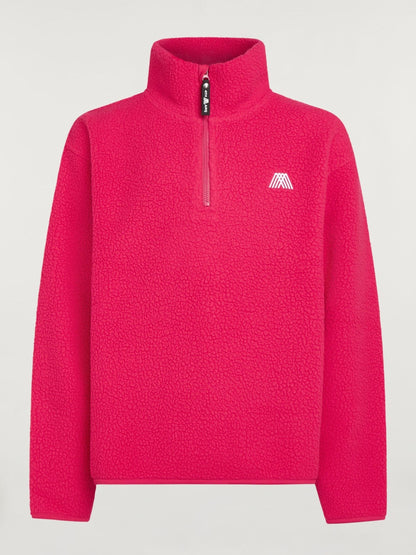 4th Arq Dark Pink Kids Half-Zip Fleece - image 5