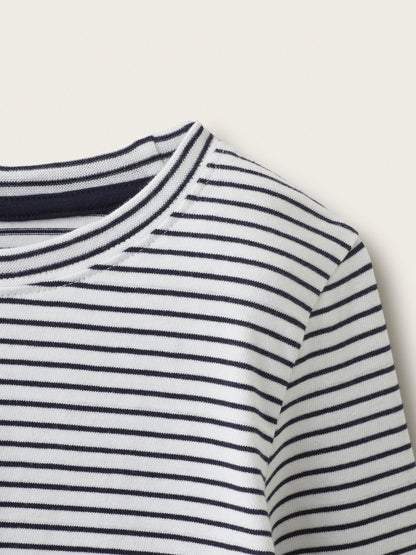 Dsiney Kidz - The White Company Blue Blend Space & Stripe Slim Fit Pyjamass 2 Pack image 3
