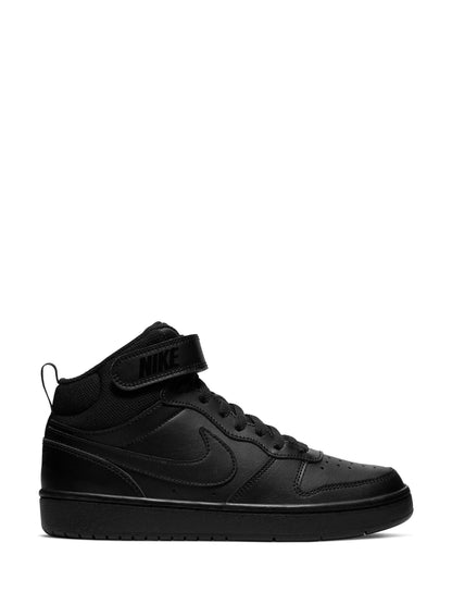 Nike Black Youth Court Borough Mid Trainers image 1