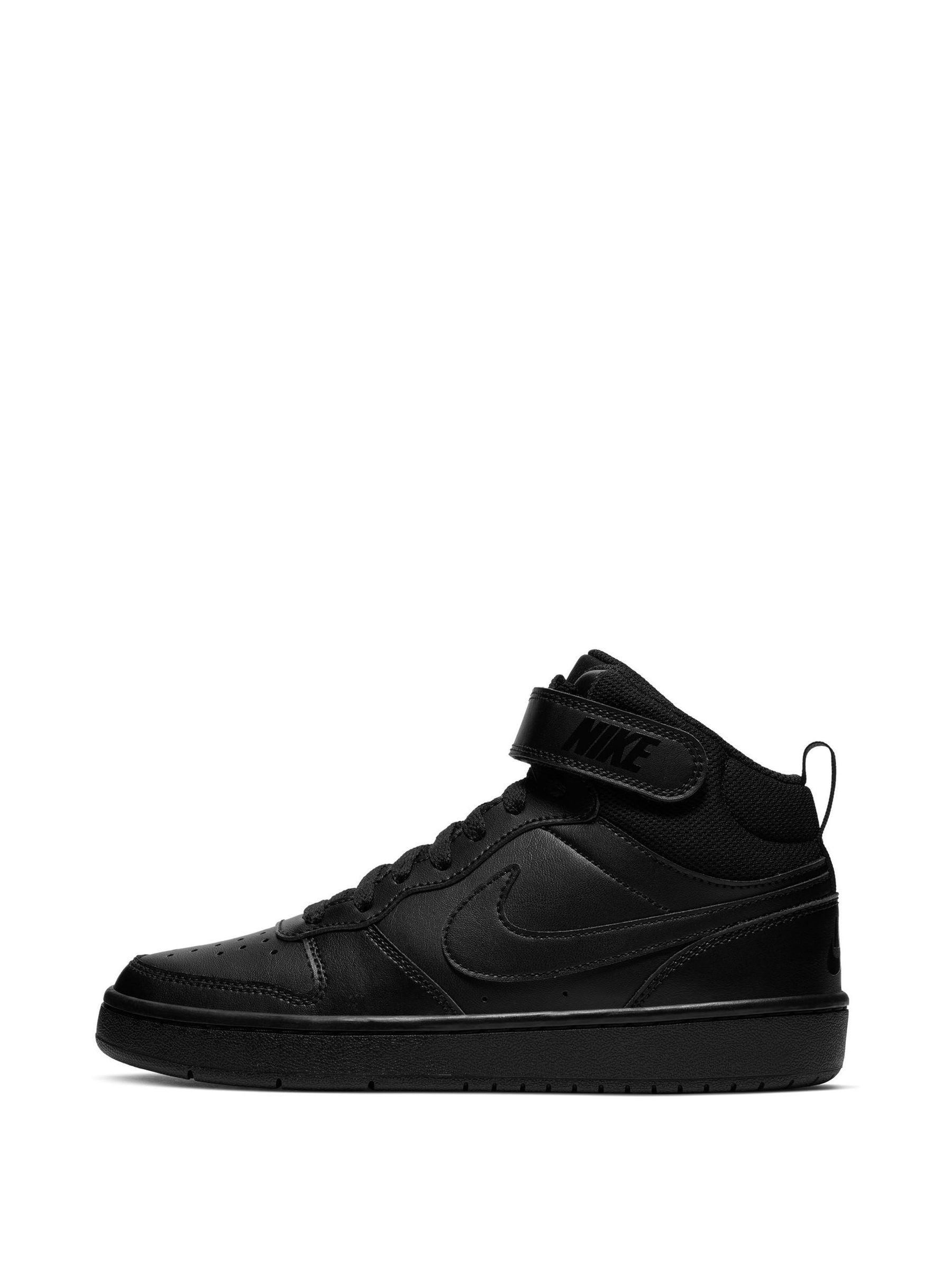 Nike Black Youth Court Borough Mid Trainers image 2
