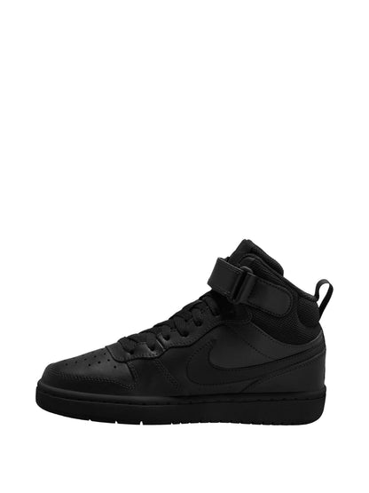 Nike Black Youth Court Borough Mid Trainers image 3
