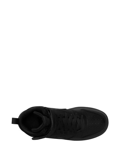 Nike Black Youth Court Borough Mid Trainers image 6
