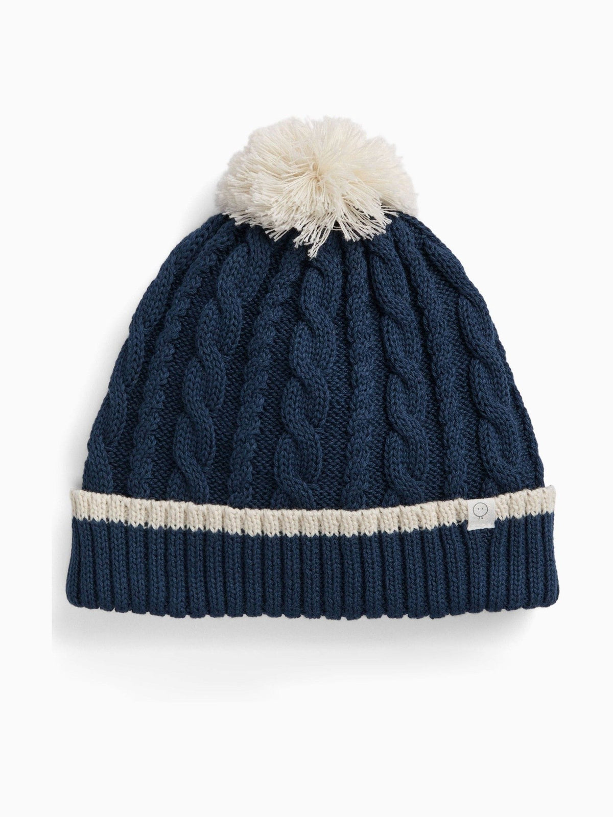MORI Blue Navy Supersoft Knitted Beanie With Pom Pom - image 2