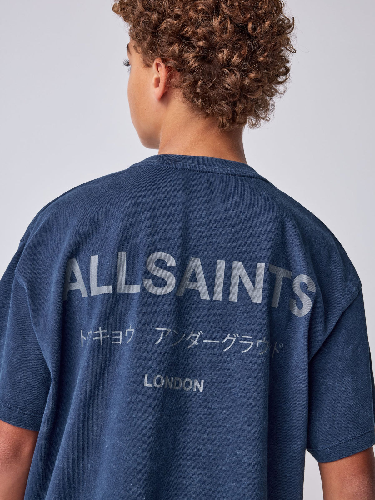 smALLSAINTS Navy Underground Logo Crew T-Shirt - image 1