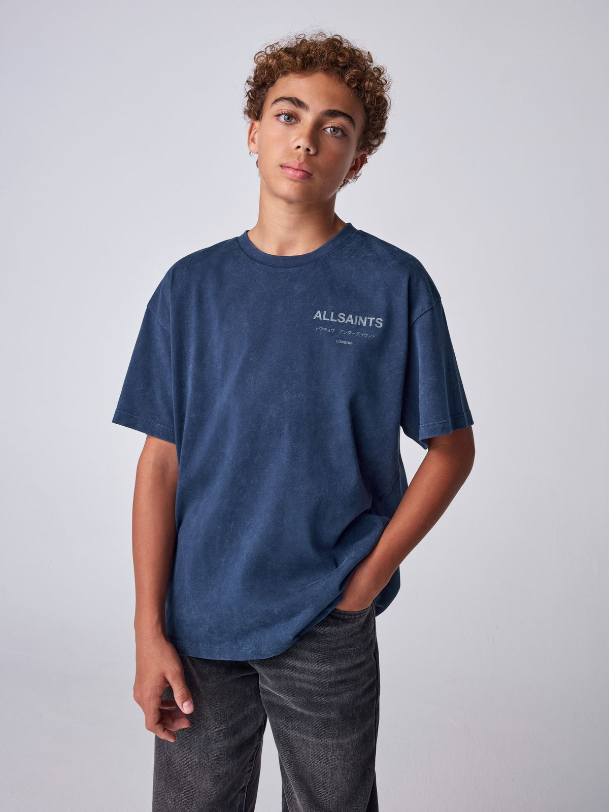 smALLSAINTS Navy Underground Logo Crew T-Shirt - image 3