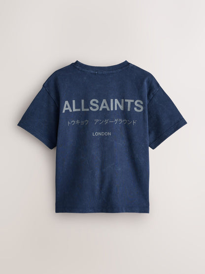 smALLSAINTS Navy Underground Logo Crew T-Shirt - image 5