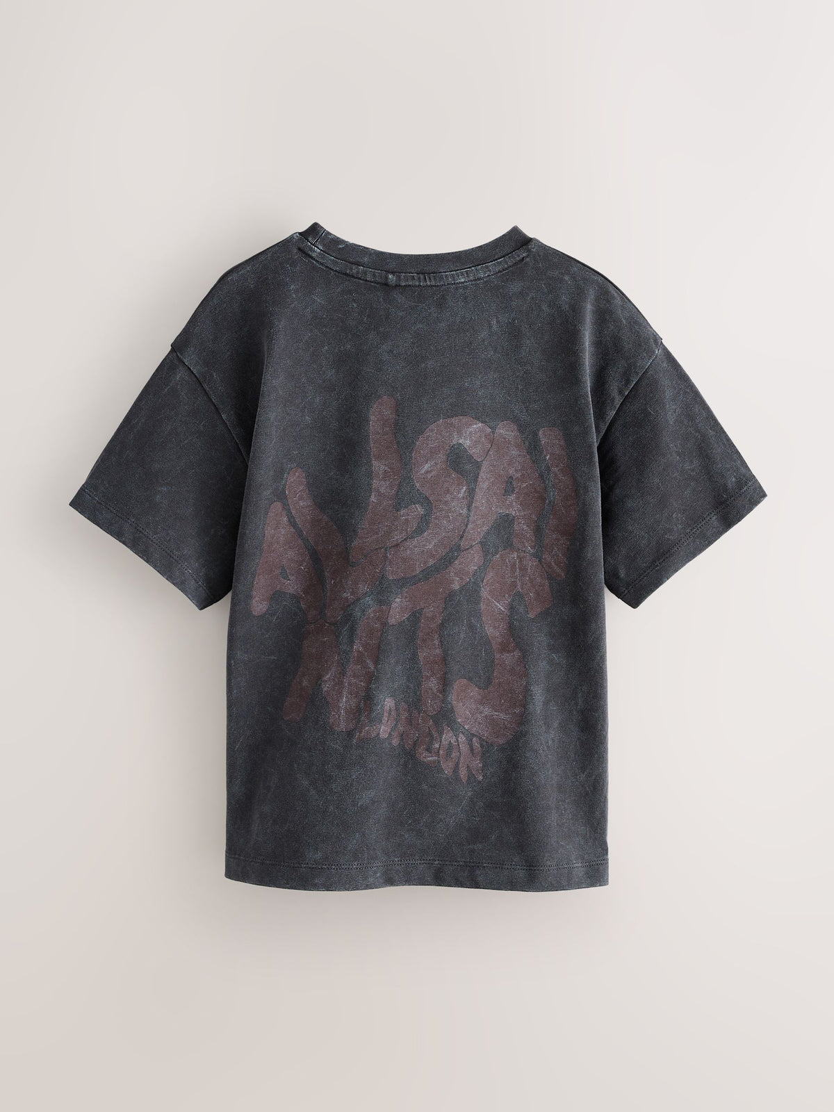 smALLSAINTS Charcoal Grey Oversized Orlando Logo Crew T-Shirt - image 7