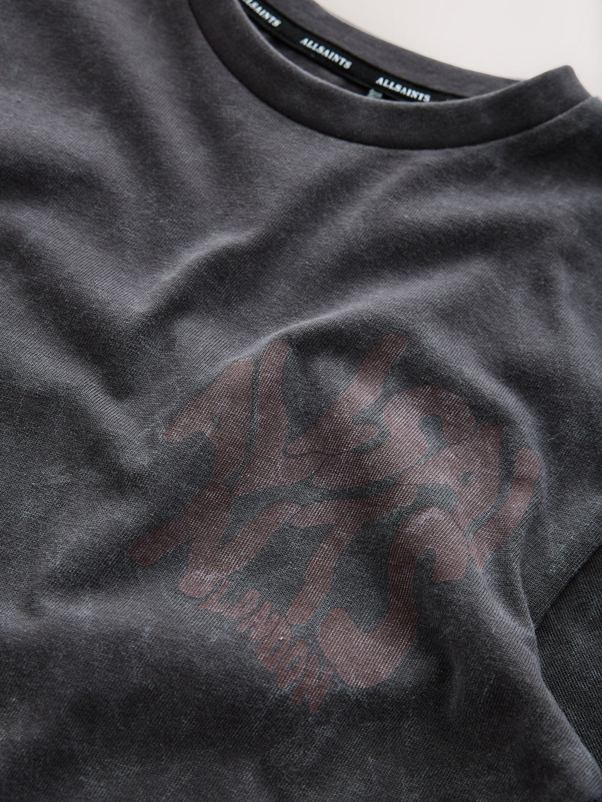 smALLSAINTS Charcoal Grey Oversized Orlando Logo Crew T-Shirt - image 8