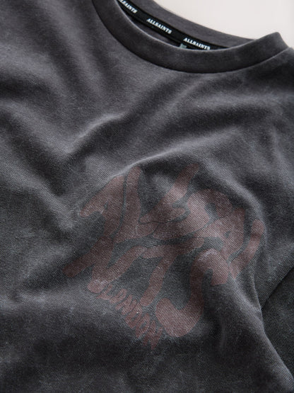 smALLSAINTS Charcoal Grey Oversized Orlando Logo Crew T-Shirt - image 8