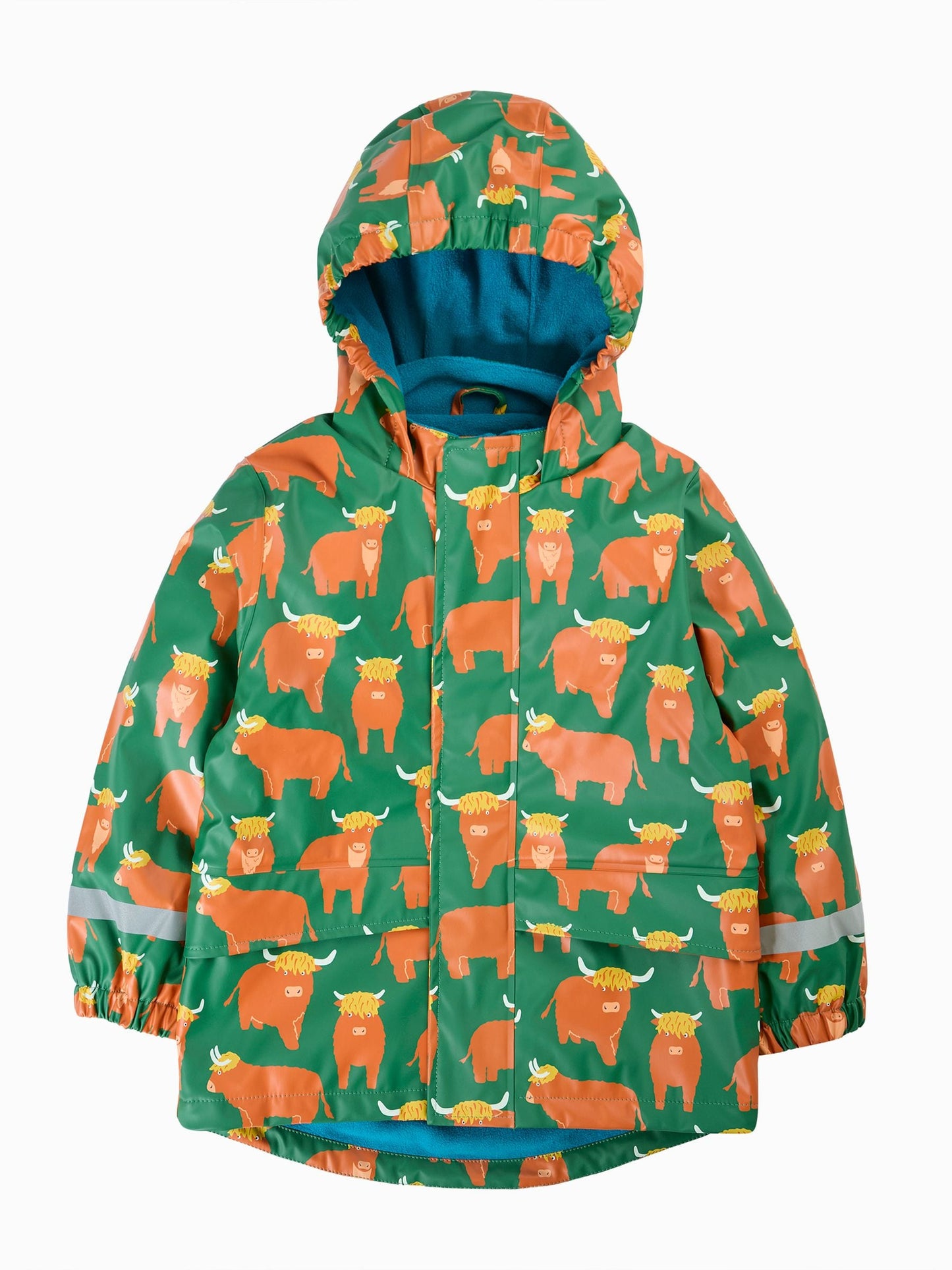 Dsiney Kidz - Frugi Green Waterproof Printed Puddle Buster Coat image 5