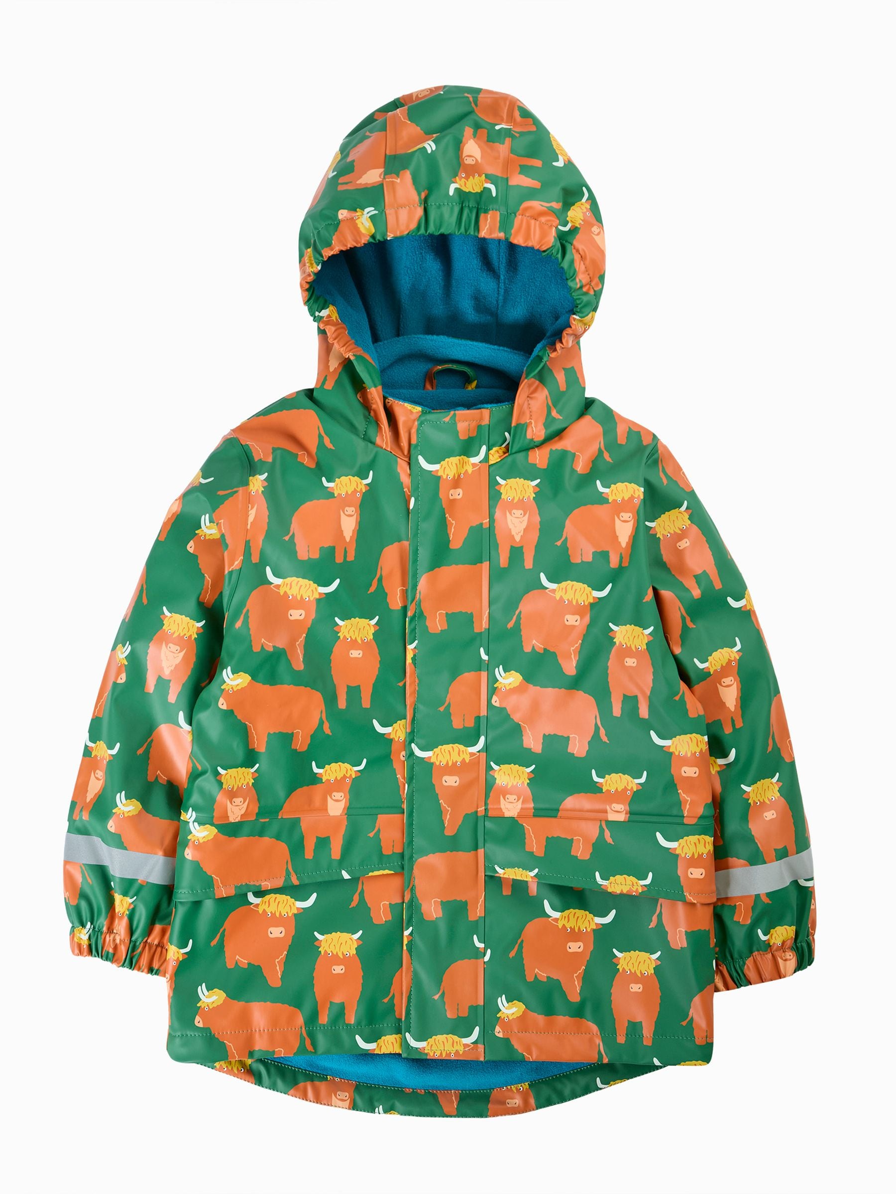 Dsiney Kidz - Frugi Green Waterproof Printed Puddle Buster Coat image 5