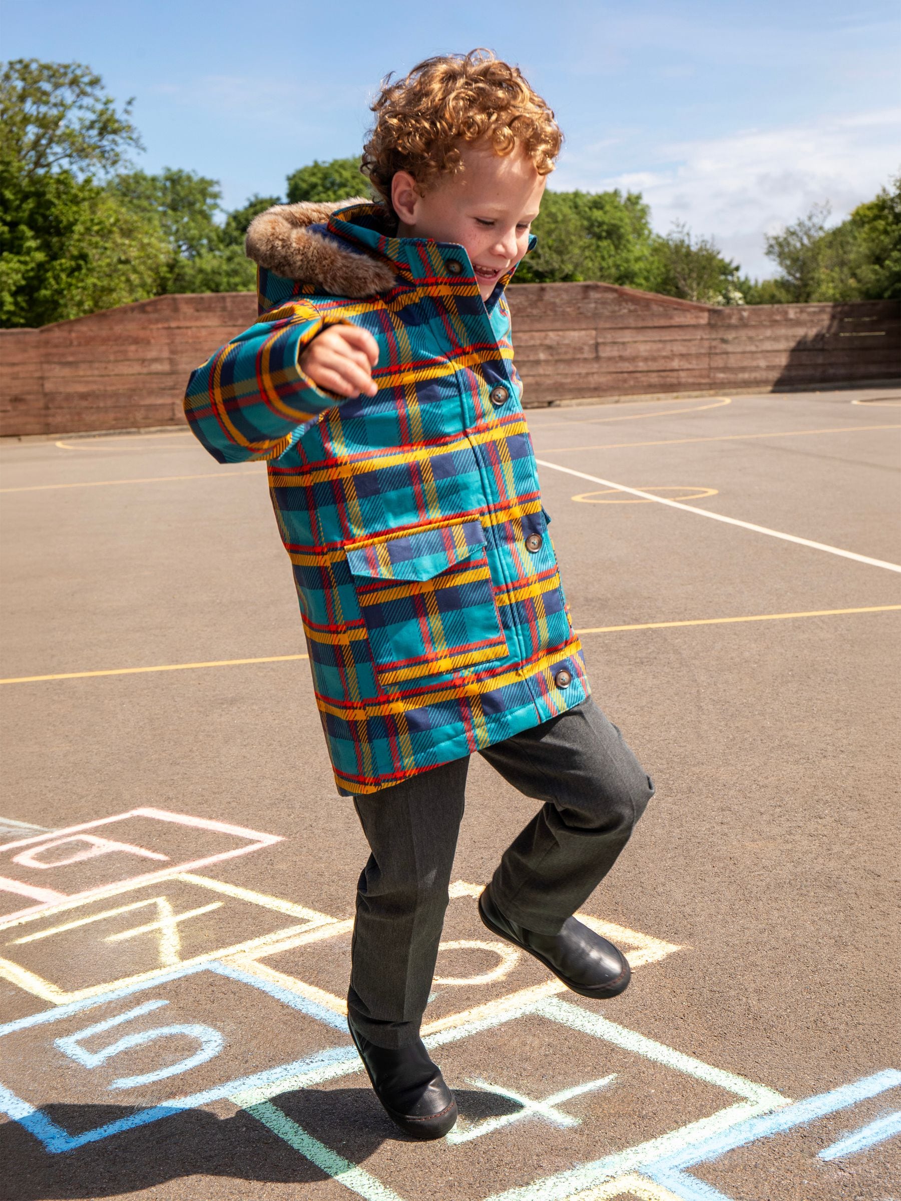 Dsiney Kidz - Frugi Blue Waterproof Penhale Parka image 2