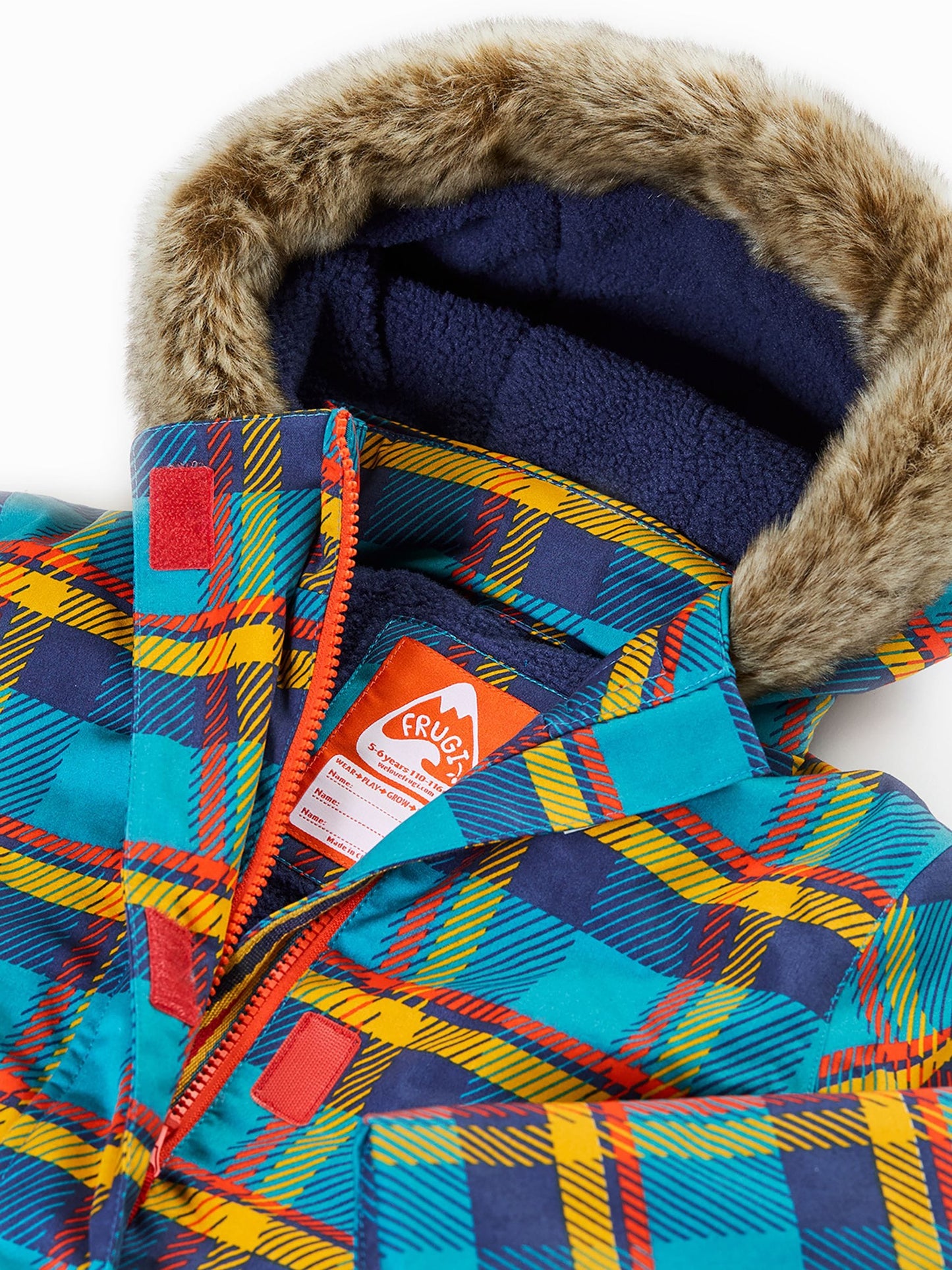 Dsiney Kidz - Frugi Blue Waterproof Penhale Parka image 6