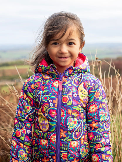 Dsiney Kidz - Frugi Purple Reversible Toasty Trail Jacket image 2