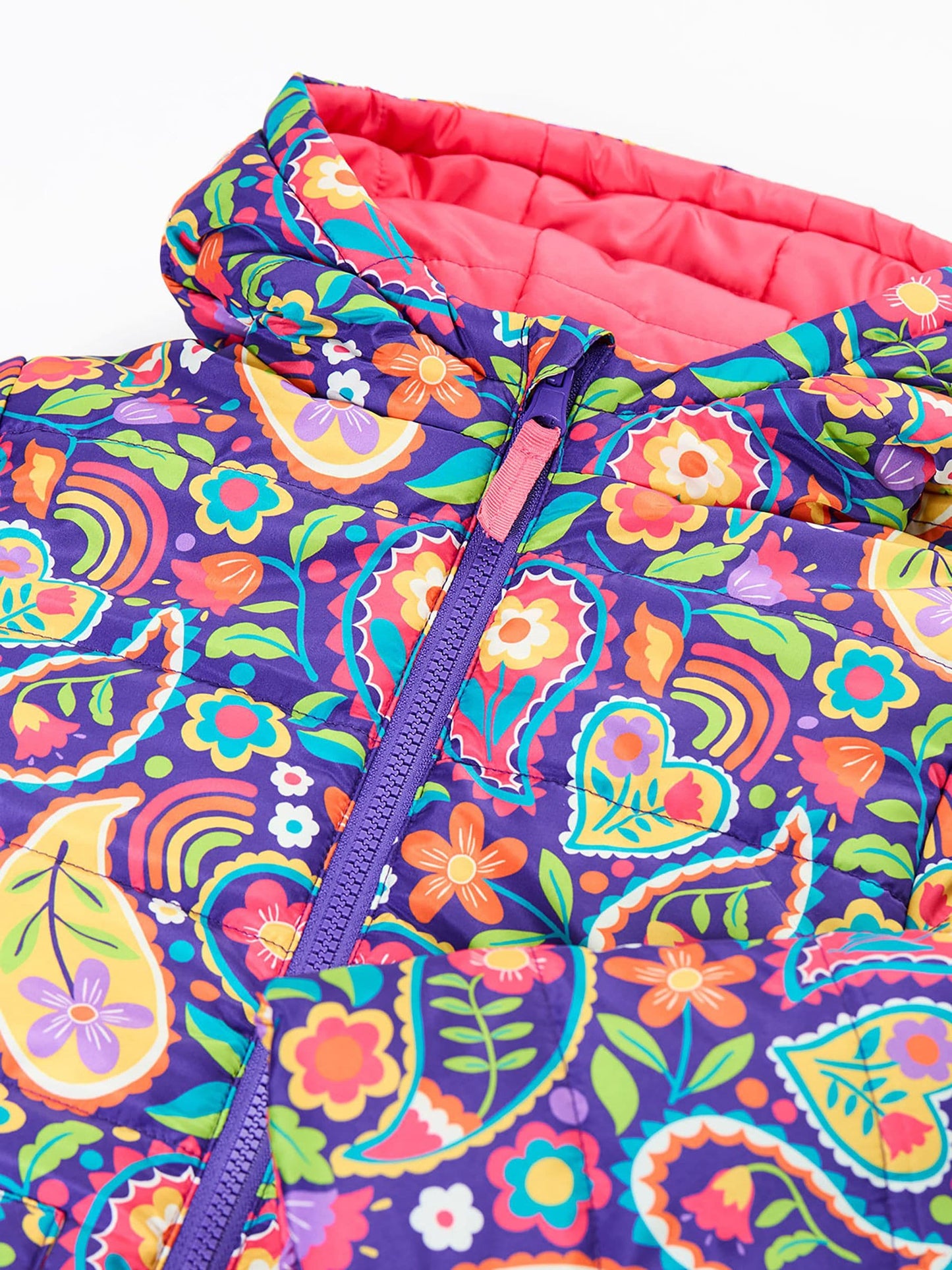 Dsiney Kidz - Frugi Purple Reversible Toasty Trail Jacket image 4