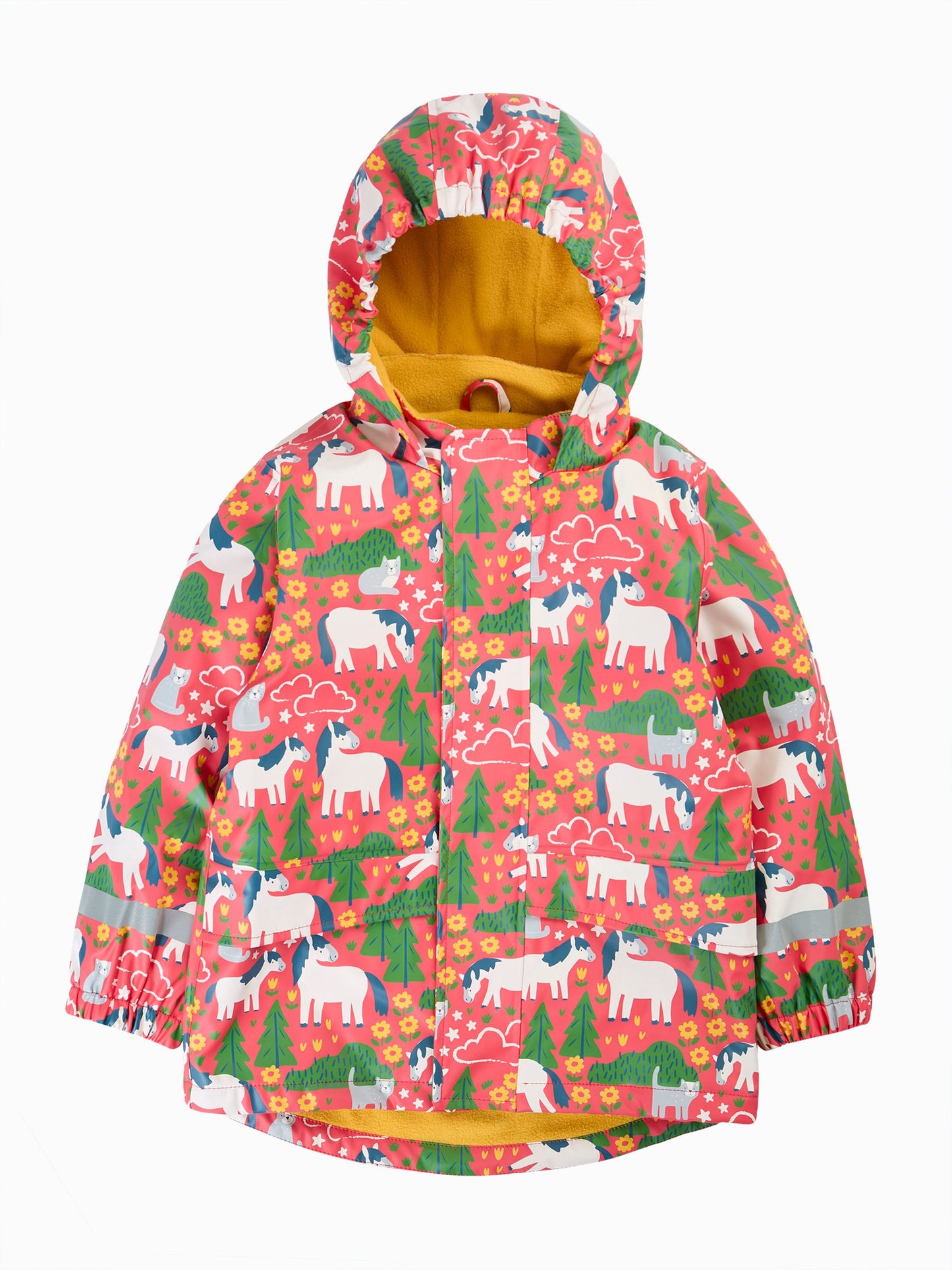 Dsiney Kidz - Frugi Pink Waterproof Printed Puddle Buster Coat image 1