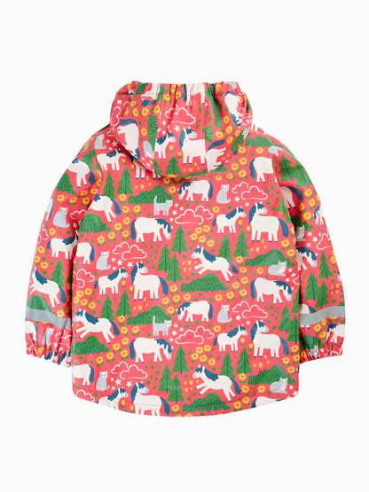 Dsiney Kidz - Frugi Pink Waterproof Printed Puddle Buster Coat image 3