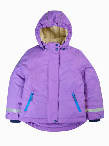 Dsiney Kidz - Frugi Purple Waterproof Snow and Ski Scene Coat image 1