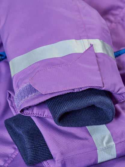Dsiney Kidz - Frugi Purple Waterproof Snow and Ski Scene Coat image 5