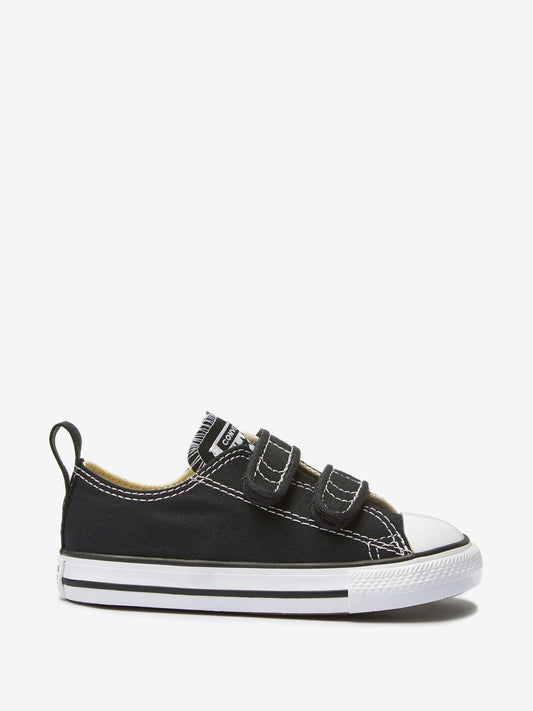 Converse Black Hook and Loop Chuck Taylor All Star Infant Trainers image 1