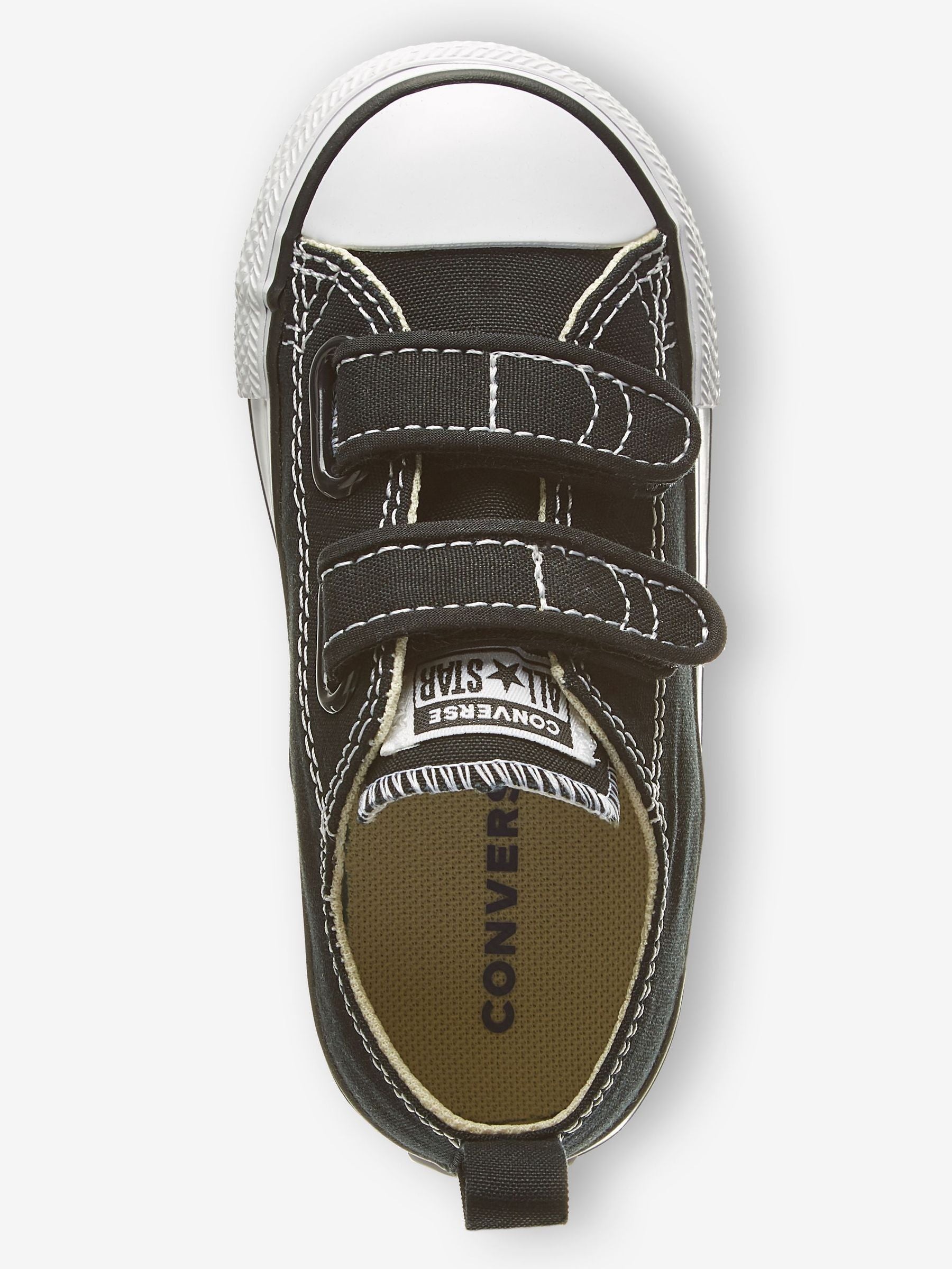 Converse Black Hook and Loop Chuck Taylor All Star Infant Trainers image 3