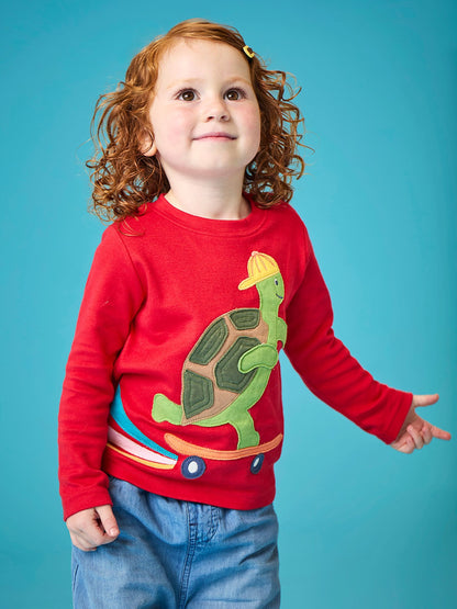 Dsiney Kidz - Frugi Red Ebb Applique Top image 1