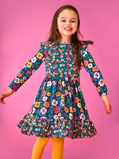 Dsiney Kidz - Frugi Blue Nivitha Skater Dress image 1