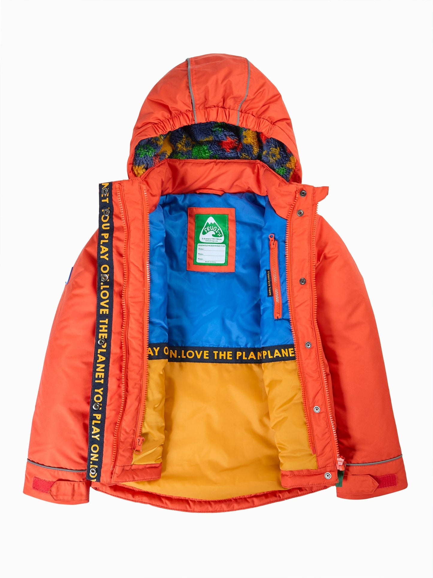 Dsiney Kidz - Frugi Orange Waterproof Rambler 3 in 1 Coat image 6