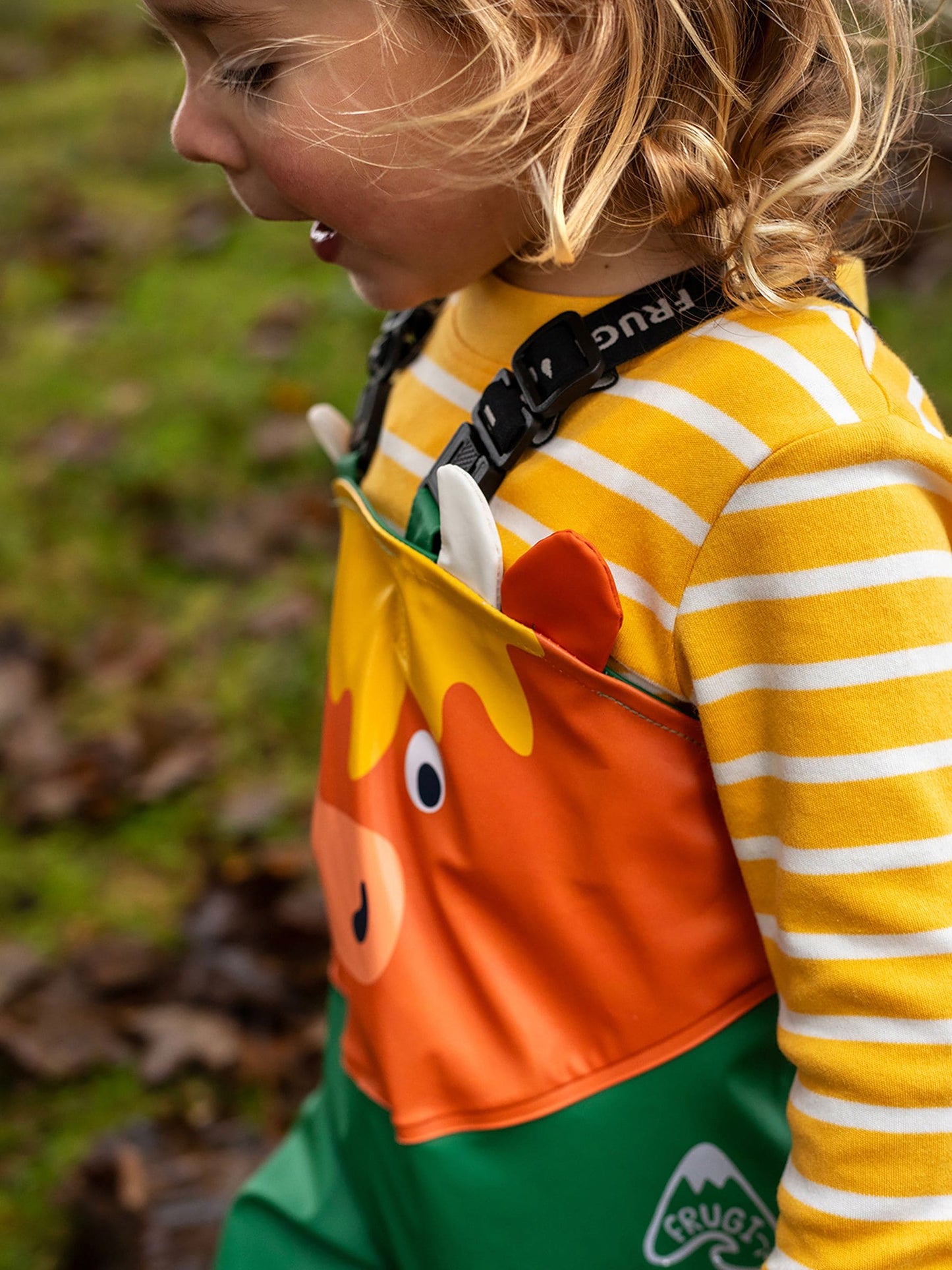 Dsiney Kidz - Frugi Green Waterproof Character Puddle Buster Trousers image 2