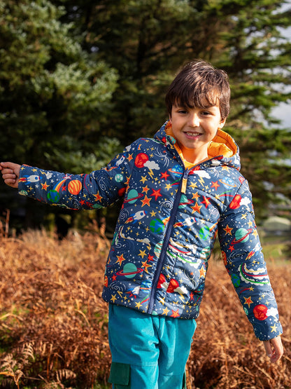 Dsiney Kidz - Frugi Blue Reversible Toasty Trail Jacket image 1