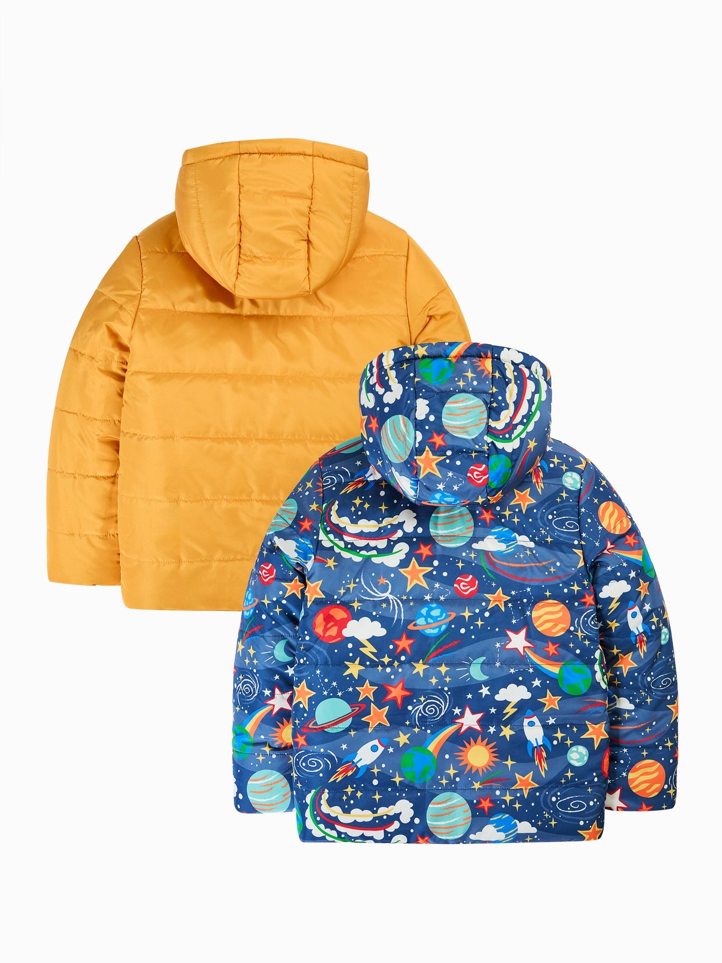 Dsiney Kidz - Frugi Blue Reversible Toasty Trail Jacket image 3