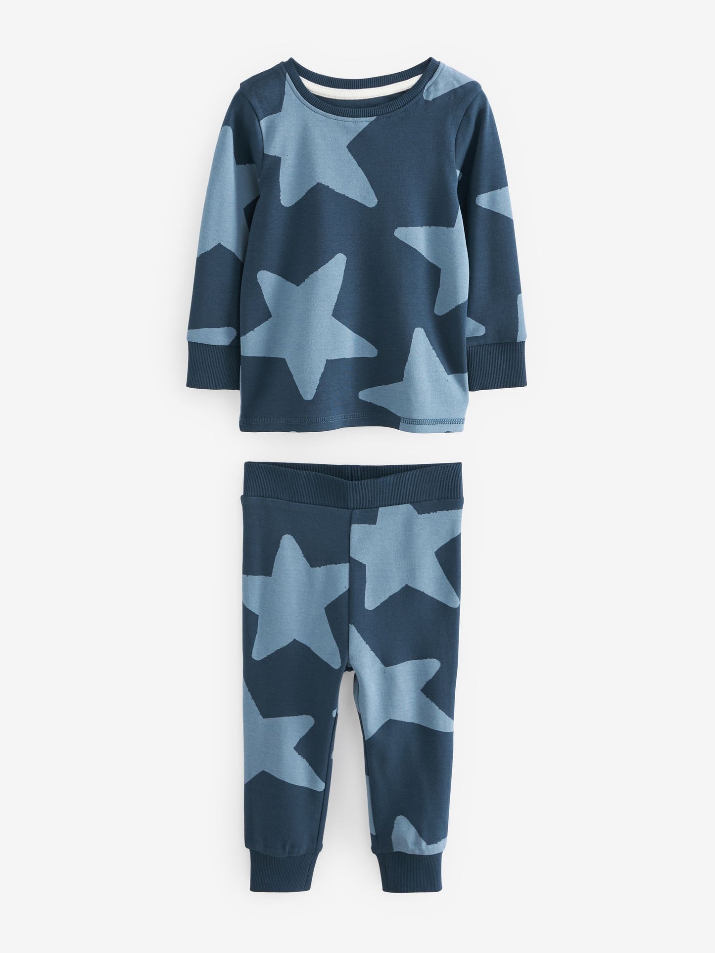 Blue/Navy Snuggle Pyjamas 3 Pack (9mths-10yrs) image 6