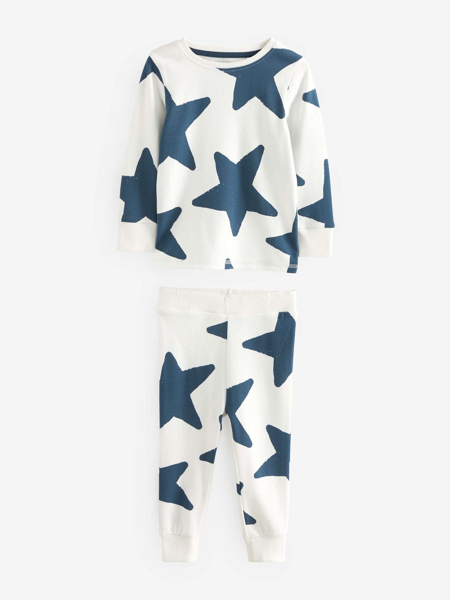 Blue/Navy Snuggle Pyjamas 3 Pack (9mths-10yrs) image 7