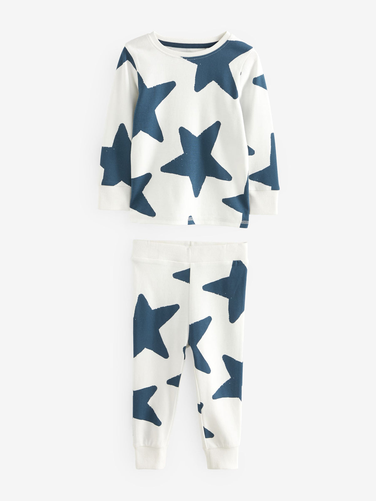 Blue/Navy Snuggle Pyjamas Set 3 Pack (9mths-12yrs) - image 6