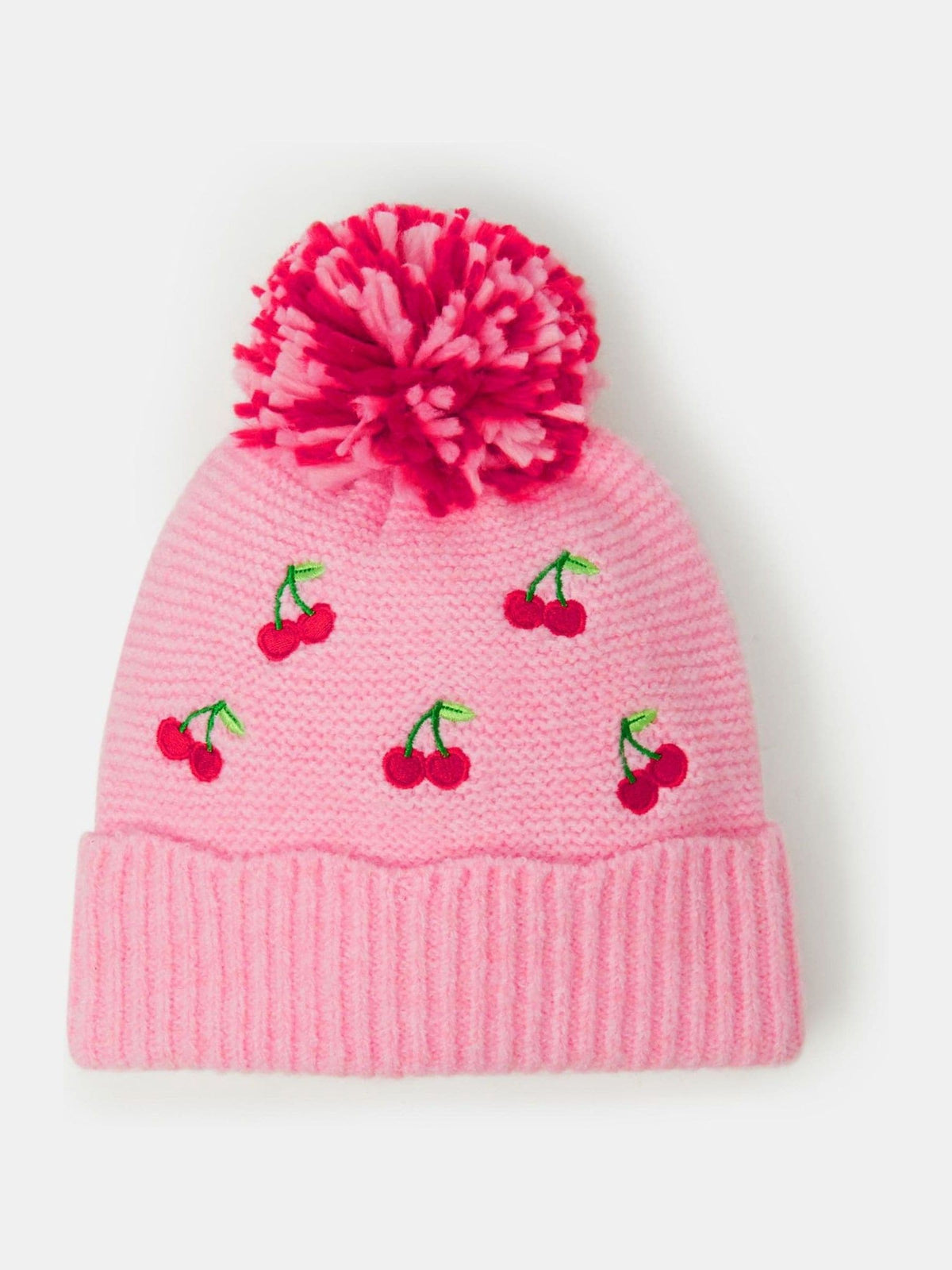 Angels By Accessorize Pink Cherry Bobble Hat - image 1