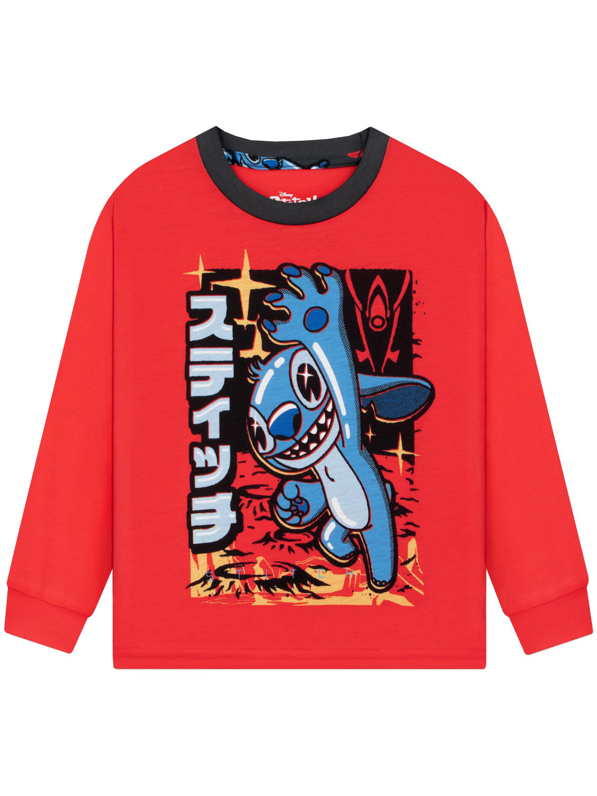 Character Red Disney Stitch In Space Long Sleeve Pyjamas - image 4