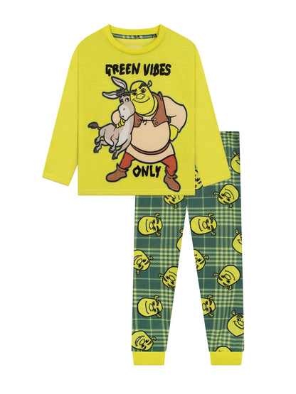 Character Green Dream Works Shrek And Donkey Vibes Only Pyjamas - image 1