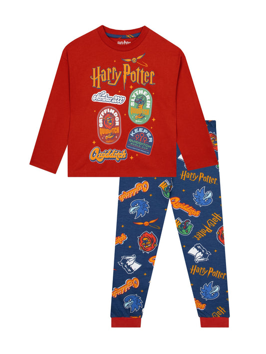 Character Red Harry Potter Quidditch World Cup Pyjamas With Back Print - image 1