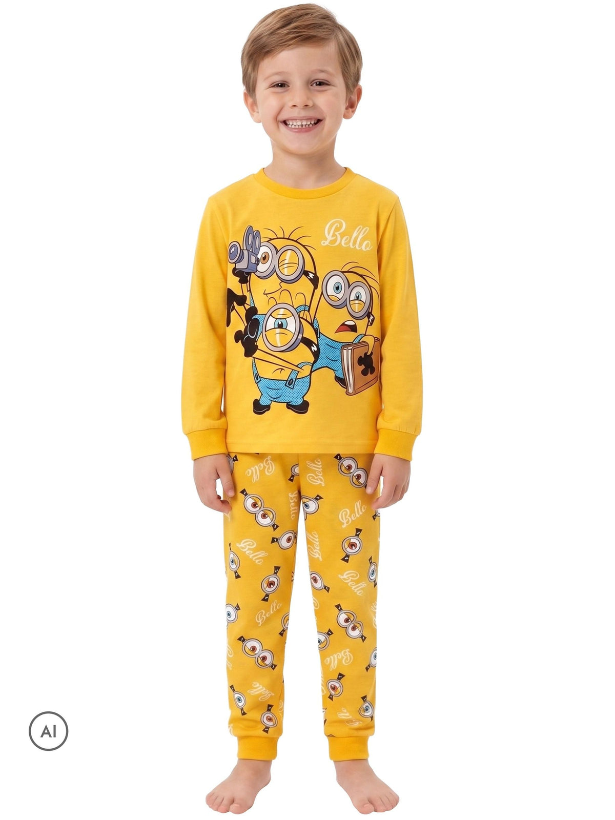 Character Yellow Despicable Me Minions Long Sleeve Pyjamas - image 2