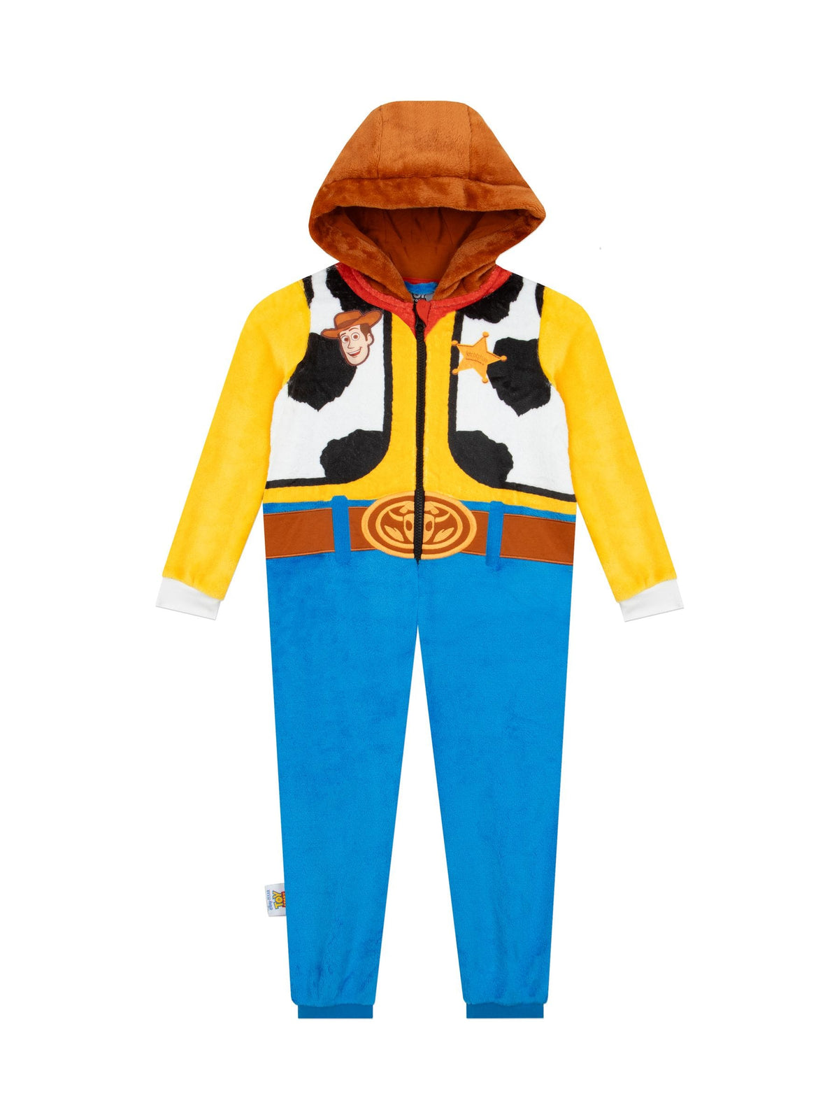 Character Yellow Disney Toy Story Woody Fleece Onesie - image 1