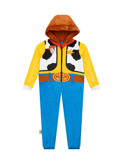 Character Yellow Disney Toy Story Woody Fleece Onesie - image 1