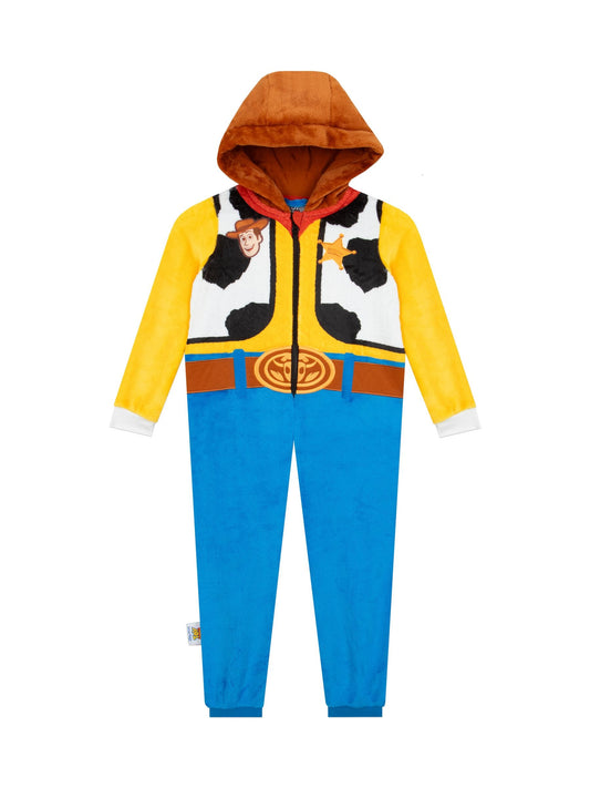 Character Yellow Disney Toy Story Woody Fleece Onesie - image 1