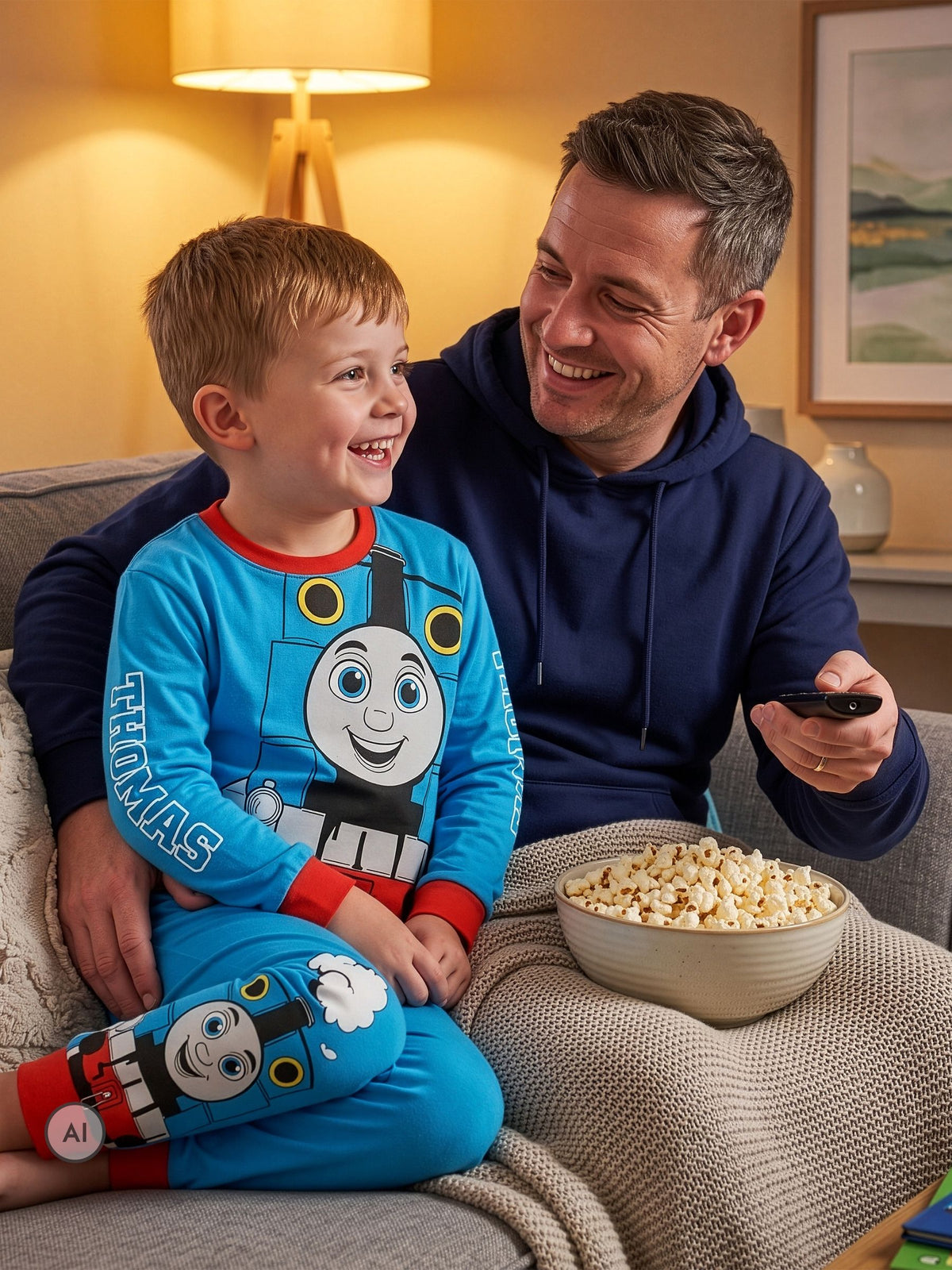 Character Blue Thomas & Friends Thomas the Tank Engine Pyjamas - image 5