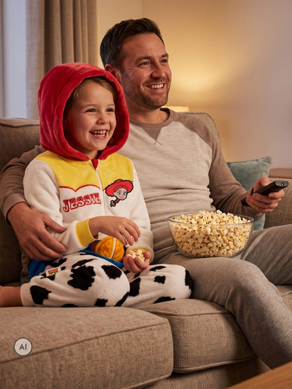 Character White Disney Toy Story Jessie Fleece Onesie - image 3