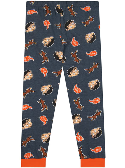 Character Blue Mr Bean And Teddy Long Sleeve Pyjamas - image 5